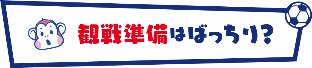 観戦準備はばっちり?