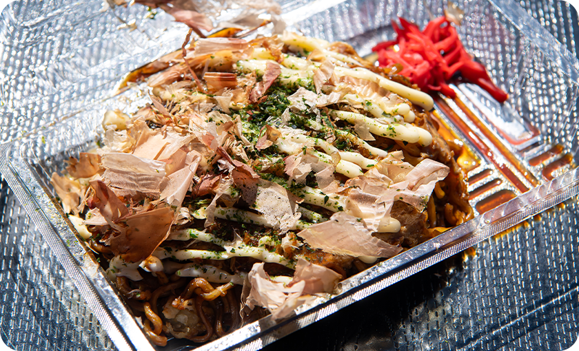 まるうのお好み焼きはギオンス名物!